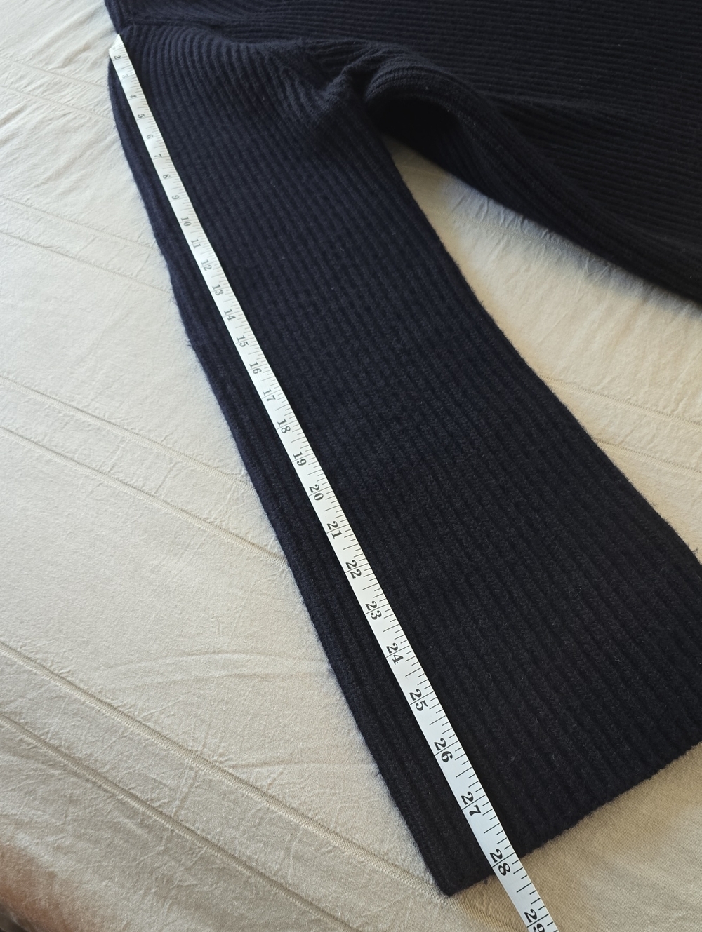 Vince Navy Button Sleeve Wool Cashmere Funnel Neck Sweater Size Large - Picture 8 of 13